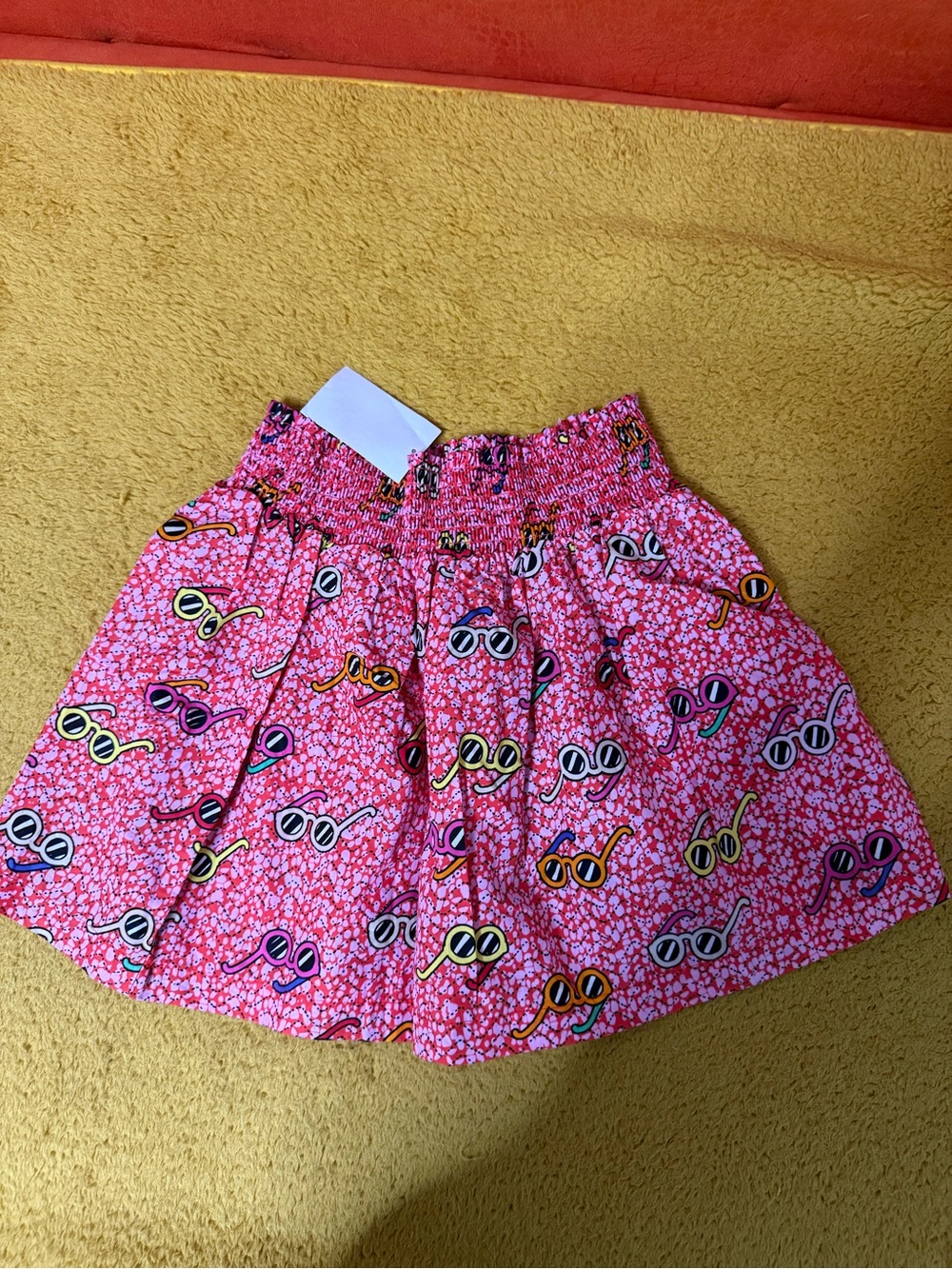 H&M Pink Floral Sunglasses Print Kids Skirt girls sz 8-10